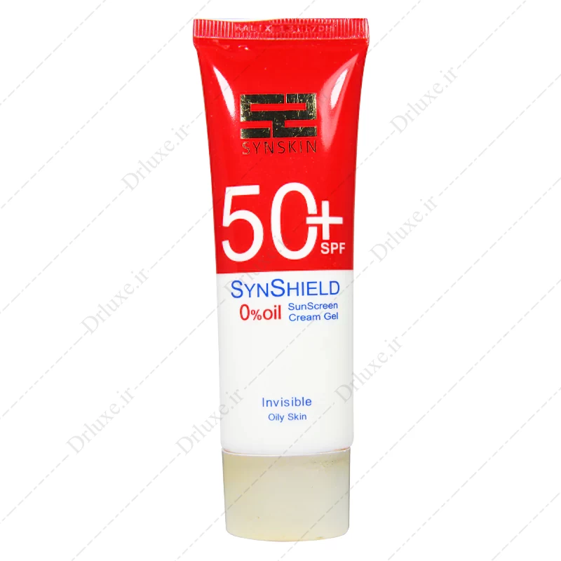 ژل کرم ضد آفتاب SPF50 بی رنگ پوست چرب ساین اسکین